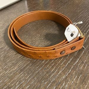 Genuine Ostrich Leather Belt (size 42)